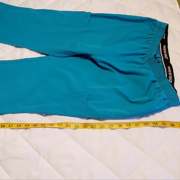 Dickies Scrub Pants with Elastic Waistband- Aqua - Picture 7 of 9